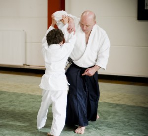 Lothar beim Kinder-Aikido